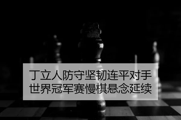 丁立人防守坚韧连平对手 世界冠军赛慢棋悬念延续